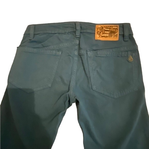 Volcom youth slim straight skater jeans size 26 or juniors size 1 teal blue NWOT - Picture 7 of 10